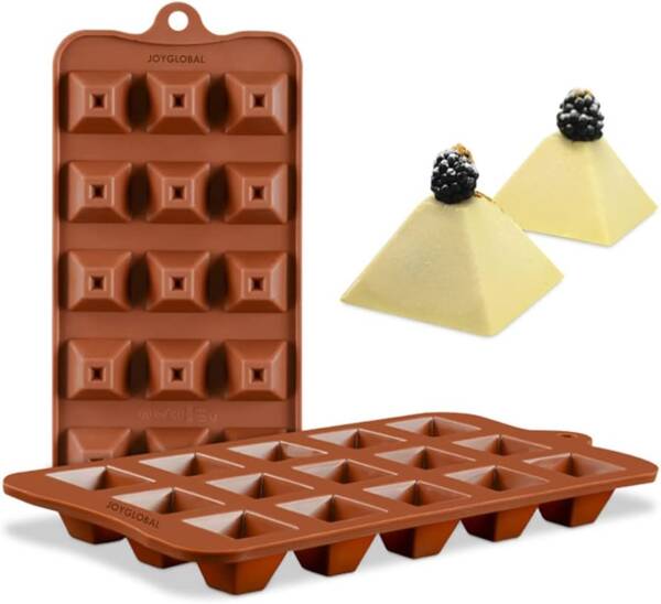 Baker's Cutlery® Silicone 15 Cavity Pyramid Chocolate Mould