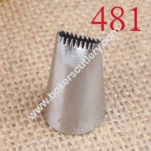 Baker's Cutlery® Small Nozzle No. 481 Basketweave Piping Nozzle