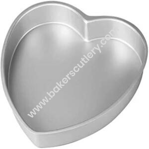 Baker's Cutlery® Bakeware Aluminium 6-Inch Heart Mould Tin For Baking Cake(Pack Of 1)
