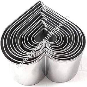 Baker's Cutlery® Heart Shape Stainless Steel Cookies Cutter 2 Inch Height Set Of 12 Pc