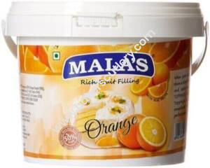 Baker's Cutlery® Mala'S Orange Fillings, 1Kg Bucket