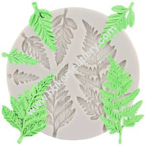 Baker's Cutlery® Sugarcraft Leaf Silicone Mold Mimosa Fondant Molds Diy Cake Decorating Tools Candy Resin Clay Chocolate Gumpaste Moulds