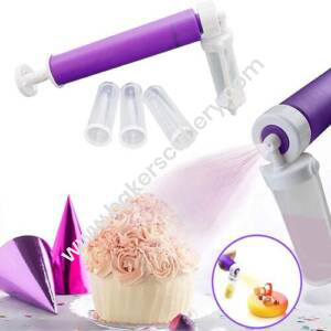 Baker's Cutlery® Manual Airbrush Pump For Decorating Cakes, Cupcakes And Desserts