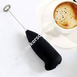 Baker's Cutlery® Milk Frother Electric Foam Maker Classic Sleek Design Hand Blender Mixer Froth Whisker Latte Maker For Milk, Coffee, Egg Beater, Juice, Cafe Latte, Espresso, Lassi (Random Colour))