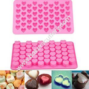 Baker's Cutlery® - Mini Hearts 55 Cavity Silicone Chocolate Mould