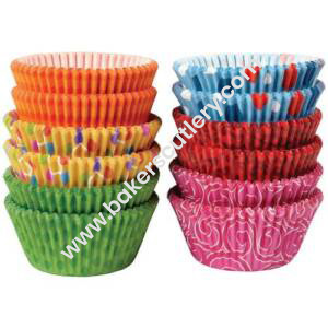 Baker's Cutlery® Mini Muffin Paper Cup Liners (10 Cm) - Set Of 100