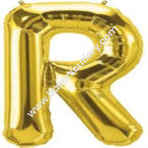 Baker’s Cutlery® Alphabet Foil balloon | Letters balloon | Birthday name ballons | 16 inch Golden foil Balloons for Birthday