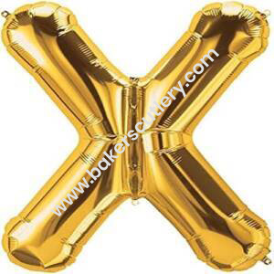Baker’s Cutlery® Alphabet Foil balloon | Letters balloon | Birthday name ballons | 16 inch Golden foil Balloons for Birthday