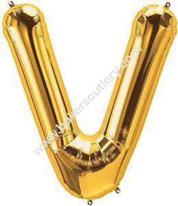 Baker’s Cutlery® Alphabet Foil balloon | Letters balloon | Birthday name ballons | 16 inch Golden foil Balloons for Birthday