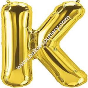 Baker’s Cutlery®  Alphabet Foil balloon | Letters balloon | Birthday name ballons | 16 inch Golden foil Balloons for Birthday