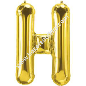 Baker’s Cutlery® Alphabet Foil balloon | Letters balloon | Birthday name ballons | 16 inch Golden foil Balloons for Birthday