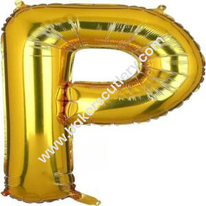 Baker’s Cutlery® Alphabet Foil balloon | Letters balloon | Birthday name ballons | 16 inch Golden foil Balloons for Birthday