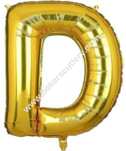 Baker’s Cutlery®  Alphabet Foil balloon | Letters balloon | Birthday name ballons | 16 inch Golden foil Balloons for Birthday