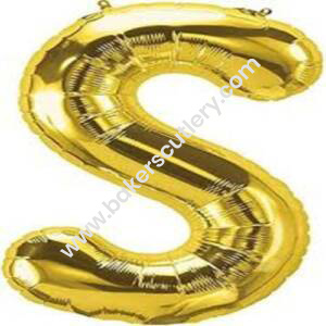 Baker’s Cutlery® Alphabet Foil balloon | Letters balloon | Birthday name ballons | 16 inch Golden foil Balloons for Birthday
