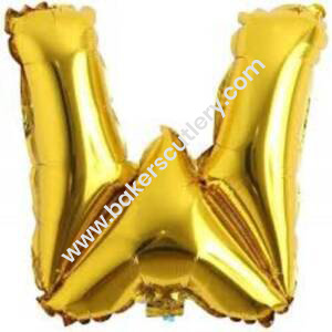 Baker’s Cutlery® Alphabet Foil balloon | Letters balloon | Birthday name ballons | 16 inch Golden foil Balloons for Birthday