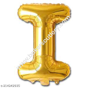 Baker’s Cutlery®  Alphabet Foil balloon | Letters balloon | Birthday name ballons | 16 inch Golden foil Balloons for Birthday