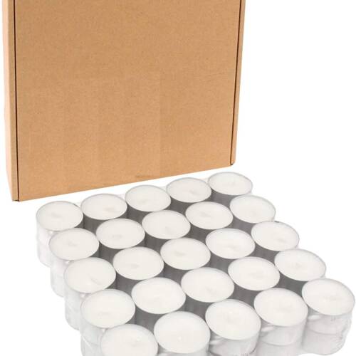 Baker’s Cutlery® Uncented smokeless 9 Hrs Burning Tealight Candles for Home Decor Birthday Party Festival Reception Celebrations (Set of 100)