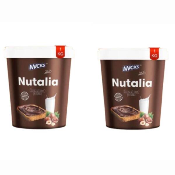 Baker’s Cutlery® Micks Hazelnut Chocolate Spread, paste, 1kg pack, Hazelnut paste with cocoa butter & milk goodness Nut, cocoa, choco  ( Pack of 2 ), 2 x 1 kg