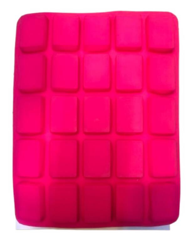 Baker’s Cutlery® Rectangle Caramel Cake Mould | Fondant Mold | Silicone Cupcake/Muffin Moulds