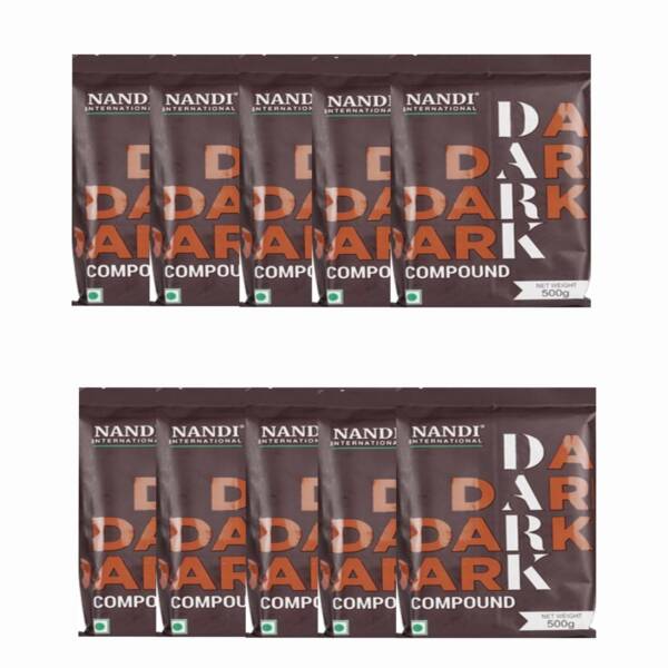 Baker’s Cutlery® Nandi international dark compound chocolate 500 g ( Pack of 10 )