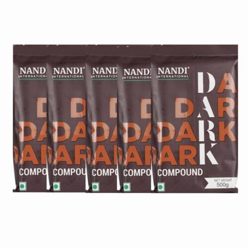Baker’s Cutlery® Nandi international dark compound chocolate 500 g ( Pack of 5 )