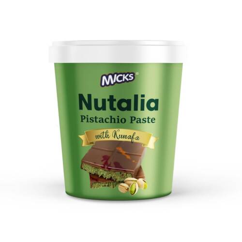 Baker’s Cutlery®  Micks Nutalia Pistachio Paste with Kunafa, 1000g, Vegetarian