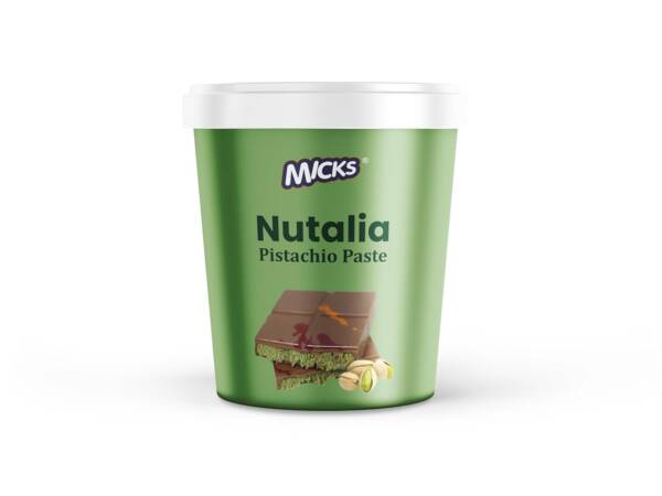 Baker’s Cutlery® Micks Nutalia Pistachio Paste, 1 kg, Rich and Creamy Spread for Desserts and Snacks