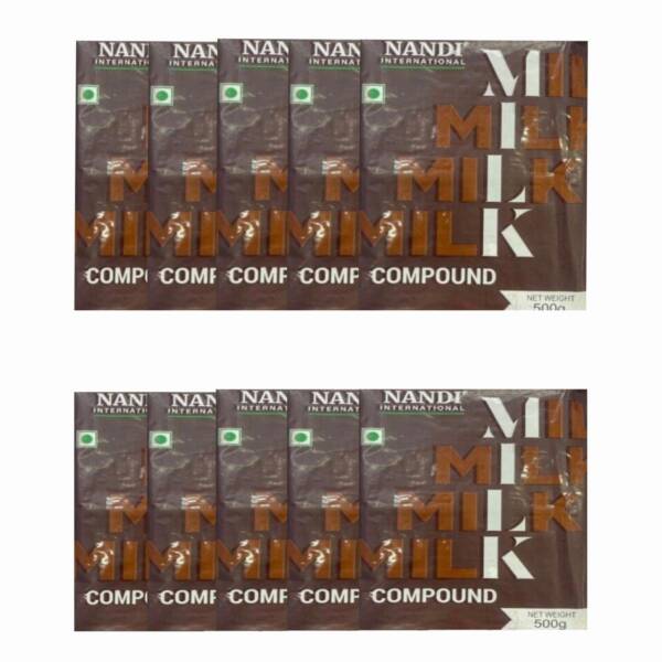 Baker’s Cutlery® Nandi international milk compound chocolate 500 g ( Pack of 10 )