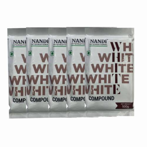 Baker’s Cutlery® Nandi international white compound chocolate 500 g ( Pack of 5 )