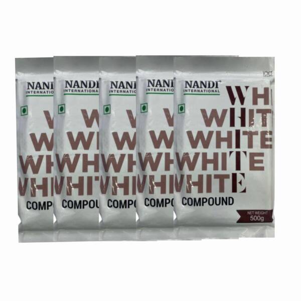 Baker’s Cutlery® Nandi international white compound chocolate 500 g ( Pack of 5 )
