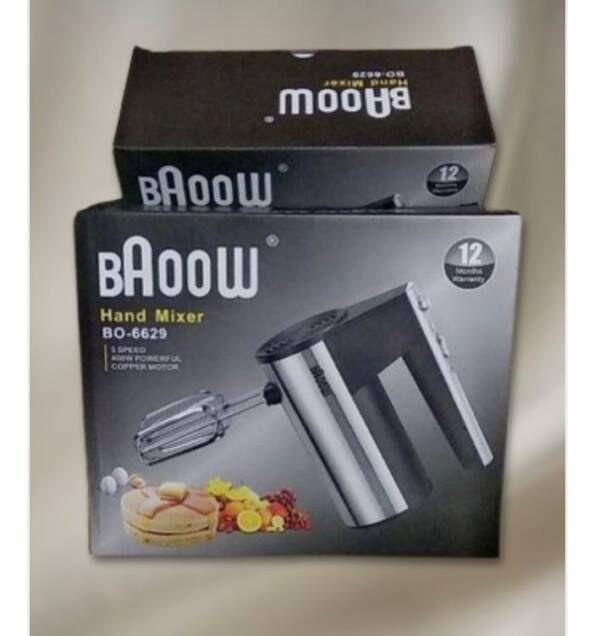 Baker’s Cutlery® BAOOW 5 Speed Control, 400W,  Beater for Cakes, Cream, Eggs - Food Blender and Cake Maker - Image 2