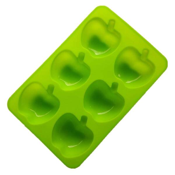 Baker’s Cutlery® 6 Cavity Silicone 3D Apples Muffin Cups Handmade Soap Molds Biscuit Chocolate Dessert Pastry Baking Molds ( in random colour ) - Image 2