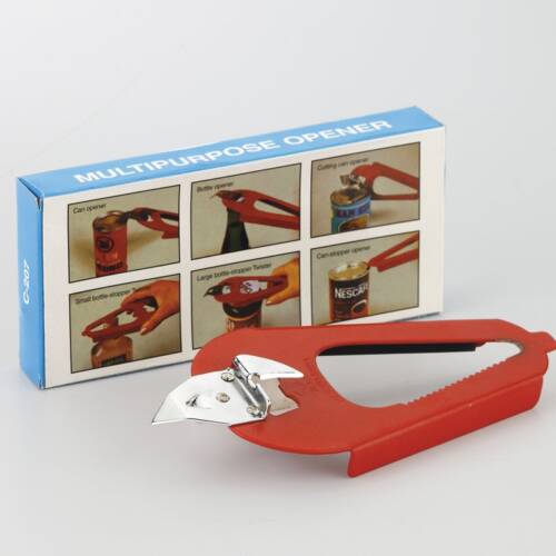 Baker’s Cutlery® 5 in 1 - Metal Multipurpose Can Opener, Bottle Opener