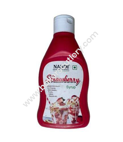 Baker’s Cutlery® Nandi international strawberry syrup 600 gm
